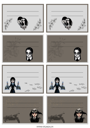 Etiquetas Addams